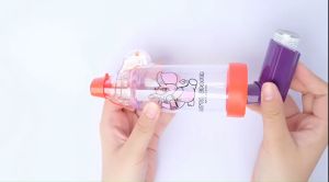 กระบอกพ่นยาเด็กเล็ก 1-6 ปี 175 ml. (patta spacer) สีส้ม