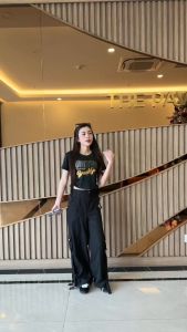 Bộ tập thể thao áo rút sườn phối quần kaki xuông túi hộp tập gymerobicdân vũ zumbashuffledance