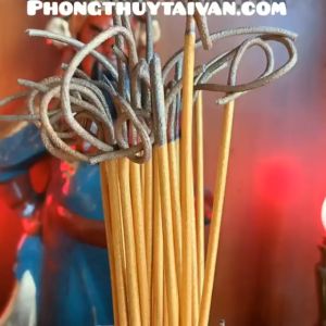 Nhang Thần Tài "Cuộn tàn-Không khói-Thân to" 290 cây/thẻ (chung cưbàn thờ PhậtGia tiên...)