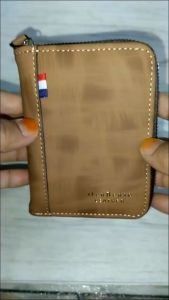 Wallet PU Leather Dompet Card Holder Wallets Zipper Coin Purse Card Wallet Dompet Lelaki Perempuan Beg Duit