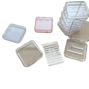 Thickened Crystal Wearable Nail Art Storage Box Transparent Display Gift Tool Packaging Material for Beauty Tools And Supplies