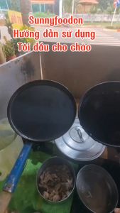 Chảo Khuôn đúc bánh xèo Bình Định LOẠI GIÀY dùng được cả bếp từ size 20cm Khuôn đổ bánh xèo tặngkèm cán gỗ