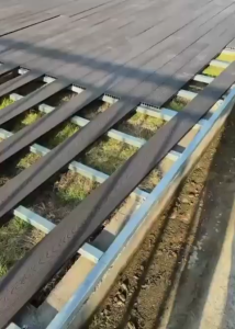 bosen outdoor plastic wood flooring antiseptic wood terrace floor outdoor long floor ground laying composite deck