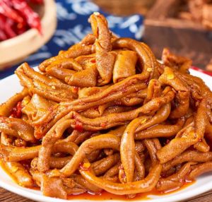 ไส้กรอกเป็ดรสพริกไทยหวายรสเผ็ดเปิดถุงทันที 80g / 240g 鸭肠