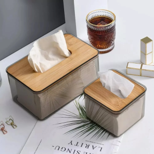 Holder Desk Organizer Tissue Box Transparent Tissue Box Transparent Nordic Minimalist