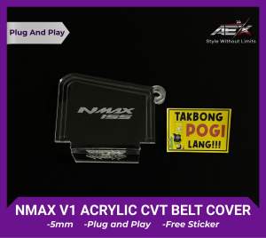 NMAX V1 CVT Pulley & Belt Cover – Transparent 5mm Acrylic | Plug & Play | Standout Styling Upgrade