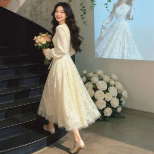 CHANGTONG | Elegant V-Neck Waist-Cinching Dress