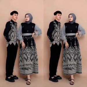 DEENA COUPLE TENUN - DRESS TENUN - BAJU LEBARAN TERBARU