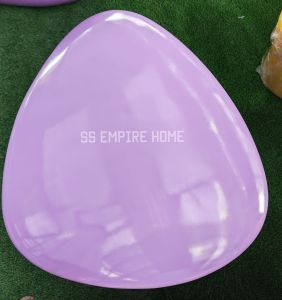 ACE TC17 Purple Fiberglass Triangle Sculpture Seat Chair Bench Table Landscape Decoration Garden Hotel Recreational Park