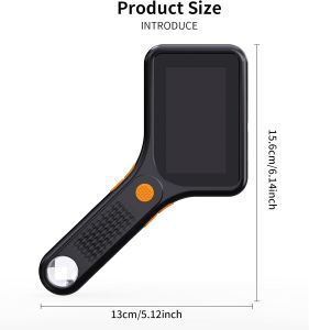 Digital Microscope for Adults 500X Handheld Pocket USB Microscope with 3 Inch HD Screen Portable Coin Magnifier with 8 Adjustabl