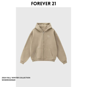 Forever 21 Doggies Open Cardigan Zipper Hoodie Long Sleeve Womens Spring Autumn Style plus Size Inner Wear Pear Shape Fit