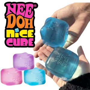 Schylling Needoh Nice Cube Calm Focus Sensory Fidget Toy Stress Relief Squishy Squeeze Anti-Anxiety Toy For Kids Adults ADHD