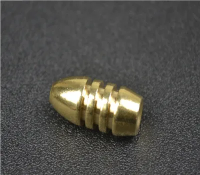 5Pcs/lot Bullet Shape Stainless Brass Sinker 1.8g/3.5g/5g/7g/10g Weight For Fishing Hook Texas Rig Fishing Accessories Tools