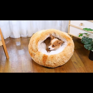 Hang ổ nằm kín gió cho Chó Mèo bằng vải lông mềm mịn (mẫu mới) - Love Pets Shop