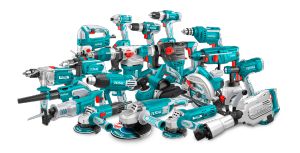 MÁY CẮT/MÀI MINI DÙNG PIN 20V TOTAL 76MM - REN TRỤC CHÍNH M6 KÈM ĐÀY ĐỦ ĐĨA CẮT PHỤ KIỆN - HÀNG CHÍNH HÃNG - TAGLI7601