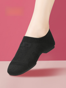 Dancing Shoes Black Female Soft Bottom for Teachers Practice Shoes Cats Paw Yoga Cheerleading Kids Adult Jazz Shoes