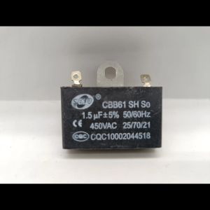 คาปา 1.5uF คาปาซิเตอร์ อะไหล่ Capacitor คาปาซิสเตอร์ แคป cap พัดลม อะไหล่พัดลม พัดลมตั้งโต๊ะ ตัวเก็บประจุ