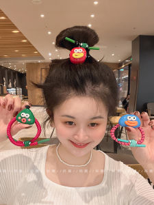 Funny Geometric Big Mouth Knotted Hair Band Womens Hair Tie High Elasticity Durable Headband Hair Accessories Does Not Hurt Hair Rubber Band