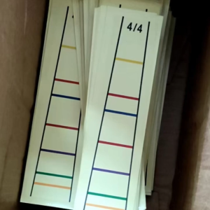 Assist beginners in familiarizing themselves with scale positions violin scale stickers