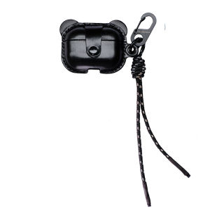 Two-Needle-One-Thread Airpods Pro3 Protective Case Mickey High-End Leather Crossbody Hanging Rope Earphone Protective Cover
