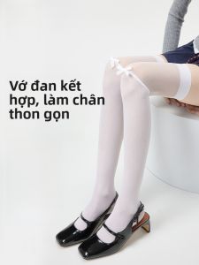 MiiOW | Tất dài đến đầu gối bằng lụa băng cho nữ mùa hè 2025 chống trượt chống móc thoáng khí mỏng bằng nylon kháng khuẩn