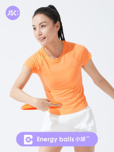 Áo Thun Thể Thao JSC Dành Cho Nữ Áo Thun Thể Thao Tay Ngắn Nhanh Khô Thoáng Khí Ôm Vừa Vặn Chạy Bộ Yoga Chuyên Nghiệp