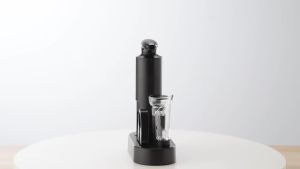 Wine Opener Professional Waiters Corkscrew Wine Bottle Opener with Foil Cutter Wine Pourer Wine Stopper & Base For Wine Lover
