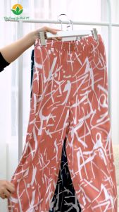 Quần suông nữ dáng dài chất Lanh họa tiết thời trang Việt Thắng - Q06.5406