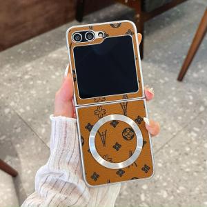 รูปแบบวินเทจกรอบเงินสําหรับ Samsung Z Flip 7 6 5 4 3 แม่เหล็กสําหรับ Flip 7 ฝาครอบเสื้อป้องกัน