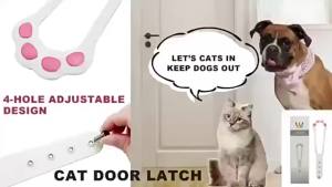 1pc Cat Door Holder Latch Adjustable Dog Door Stopper Elastic Gate Lock Flex Latch Strap Holder