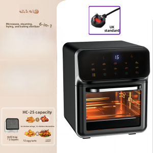 Multifunctional Microwave Oven Air Fryer Steamer Three-In-One Home Use Desktop Two-In-One Electric Oven Amoi Stainless Steel