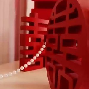 Wedding decoration Wooden 3D wedding ornaments / 结婚用品 婚礼布置 木制立体喜字摆件