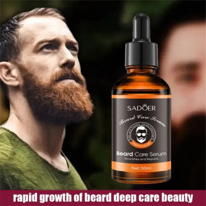 Beard growth oil improves frizz deep Moisturizing smoothing natural plant beard care serum Effectively promote beard chest hair abdominal hair growth safe to use Beard growth oil 毛发生长精油 30ml