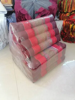 Thai Traditional Triangle Folding Pillow Cushion lounge chair Tatami Daybed Original Kapok