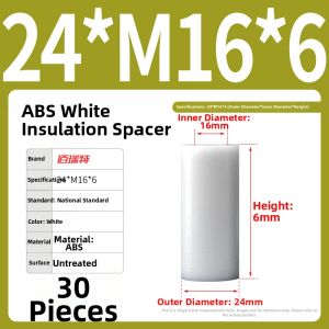Plastic Nylon Washer Insulation Column Direct Pass Column Spacer M3 M4 M5 round Hole Spacer Washer High Isolation Column