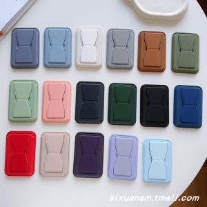 Đế Đỡ Điện Thoại Di Động Đa Năng Có Thể Gập Lại Màu Trơn Sáng Tạo Đế Đỡ Thẻ Di Động Dễ Dàng Mang Theo Khóa Thẻ