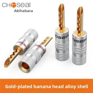 Choseal | DIY Terminal Amplifier Connector Gold-Plated Plug Copper Banana Plug