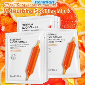 ItemMart Face Mask Hydrating Moisturizing Skincare Blood Orange and Vitamin C Soothes Skin