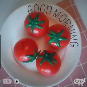 VIRALSHOP88 SQUISHY LEMPAR TOMAT tikus strawberry telur mainan telur tomat strawberry tikus remes  S039