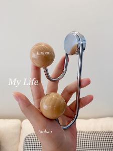 Magnetic Hook Punch-Free Key Storage Magnet Hook Bag Tie Belt Magnetic Hook Refrigerator Entry Door Cabinet