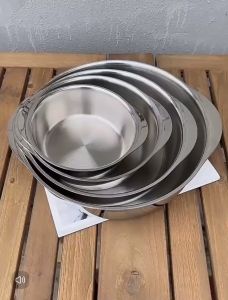 Nồi Chockmen Tai Gấu Nấu Mì Không Nắp. Nồi Kiêm Âu Thau Đun Nấu Được Mọi Loại Bếp 16cm 20cm 24cm 28cm