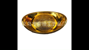Combo thỏi vàng trang trí bàn thần tài size 4cm và 1 thỏi vàng trang trí 12cm