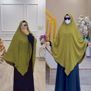 BISA COD Hijab Instan Jumbo Kepala Pet Antem Kode JENARI Bahan Kringkel Premium By Ory AjeZas Cllect