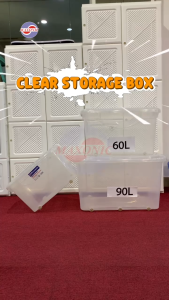 MAXONIC 90L MULTIPURPOSE STORAGE BOX WITH TWO DIRECTIONAL WHEELS | KOTAK SIMPANAN PLASTIK SERBAGUNA
