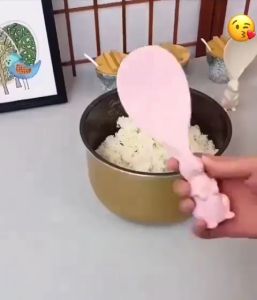 Centong Nasi Kelinci Sendok Nasi Rabbit Anti Lengket Bisa Berdiri Multifungsi