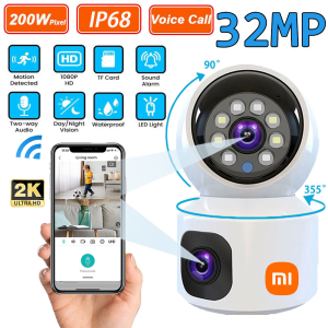 Xiaomi Dual Lens V380 PRO CCTV Camera To Cellphone 1080P Wireless TwoWay Audio Night Vision Security Camera Surveillance