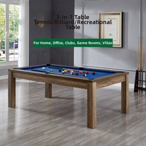 MEISITEKEKE | Compact 3-in-1 Multi-use Billiard Table