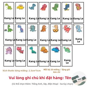 TAOKOU | Nhãn Dán Tháo Rời Chống Nước Có Thêu