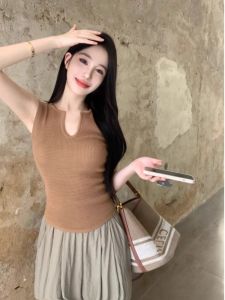 PEIXI | Spicy Summer New V-Neck Slim Fit Knit Vest