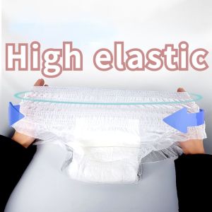 10pcs/Bag Adult Diaper for Senior Adult Pants Disposable Ultra Thin Breathable Adult Pants Anti Side Leakage Adult Pants